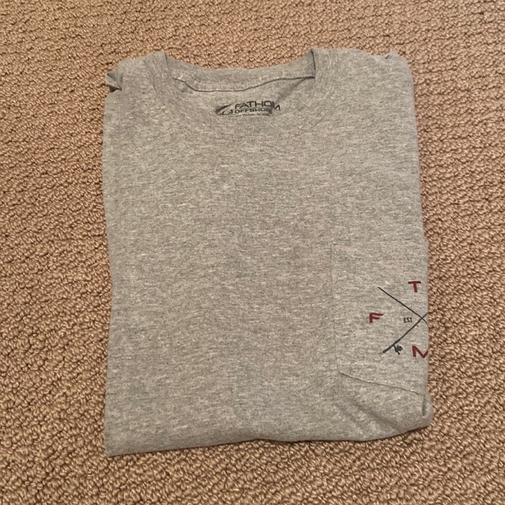 Fathom Grey Cotton Fishing shirt